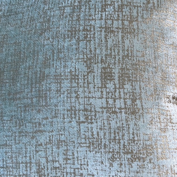 Velvet Throw Pillow Cover & Insert Gold Metallic Accent Phantoscope Aqua - Picture 10 of 10